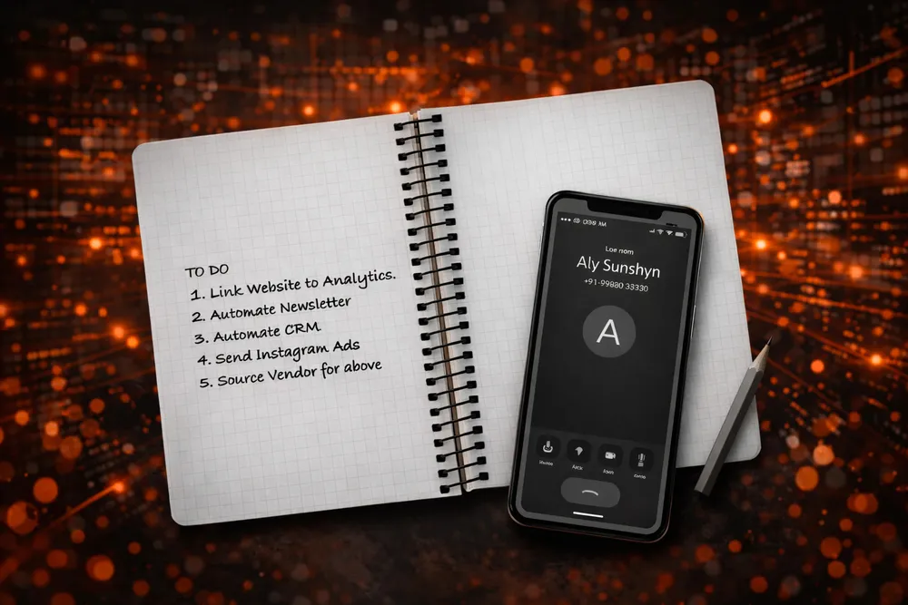 Banner of Notebook and Phone